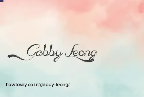 Gabby Leong