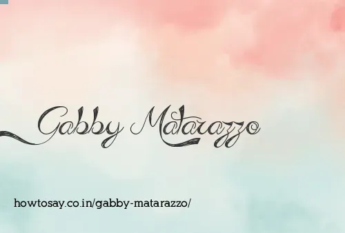Gabby Matarazzo