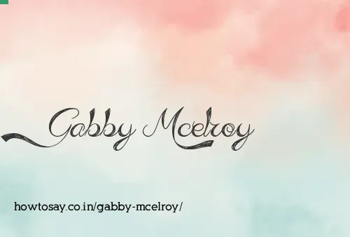Gabby Mcelroy