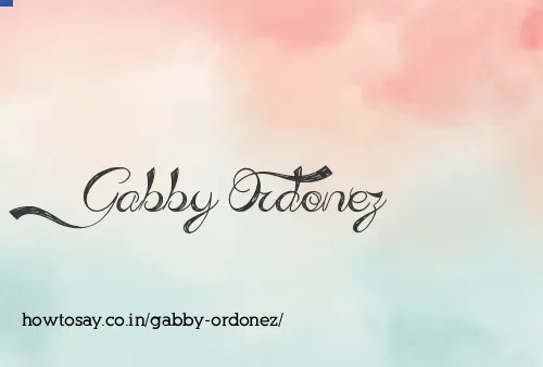 Gabby Ordonez