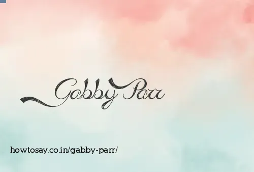 Gabby Parr