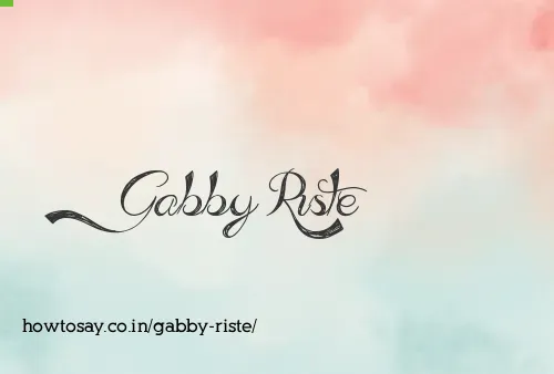 Gabby Riste