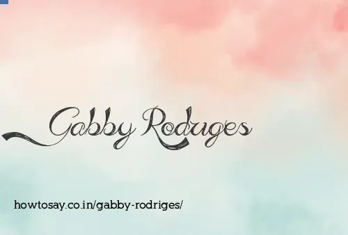 Gabby Rodriges