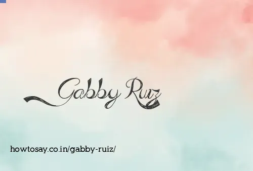 Gabby Ruiz