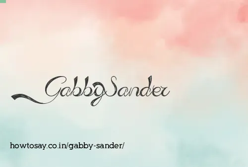 Gabby Sander