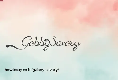 Gabby Savary