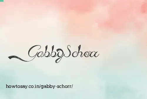Gabby Schorr