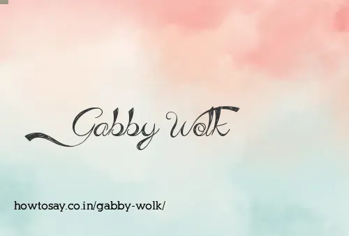 Gabby Wolk