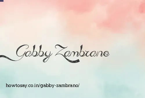 Gabby Zambrano