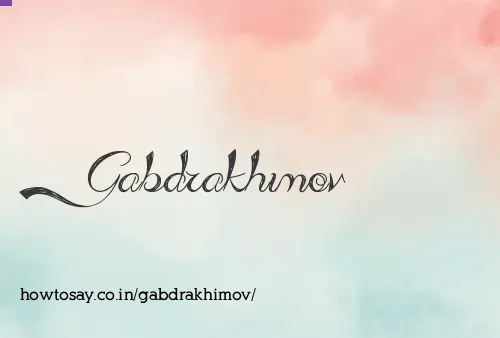 Gabdrakhimov