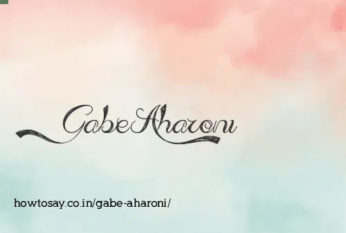 Gabe Aharoni