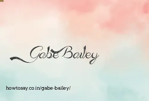 Gabe Bailey