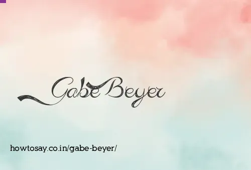 Gabe Beyer