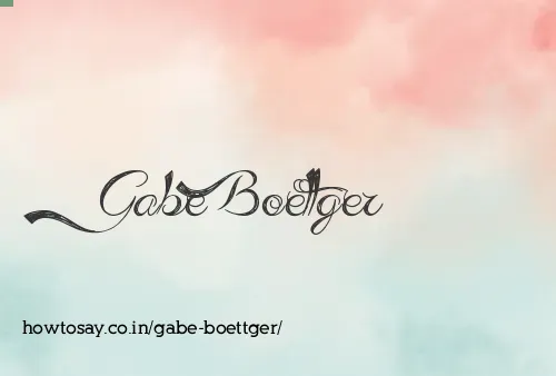 Gabe Boettger