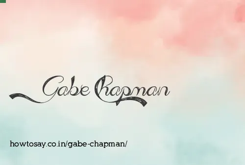 Gabe Chapman