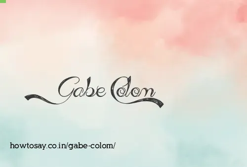 Gabe Colom