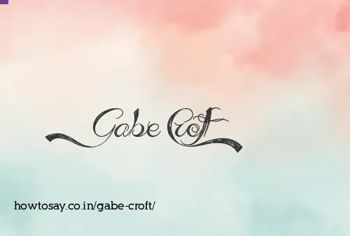 Gabe Croft