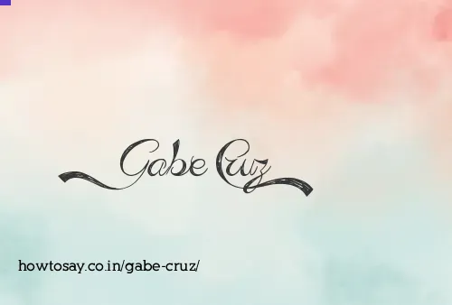 Gabe Cruz