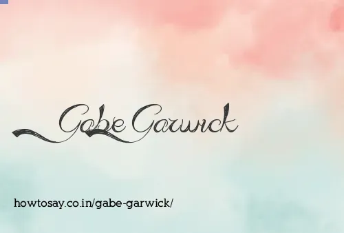 Gabe Garwick