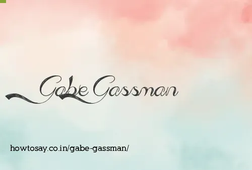 Gabe Gassman