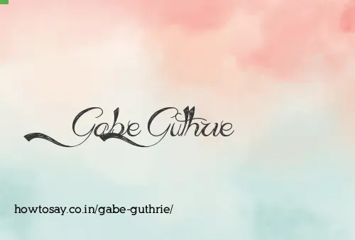 Gabe Guthrie