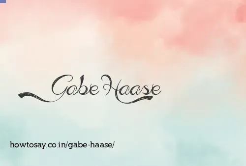 Gabe Haase