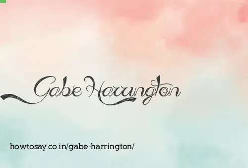 Gabe Harrington