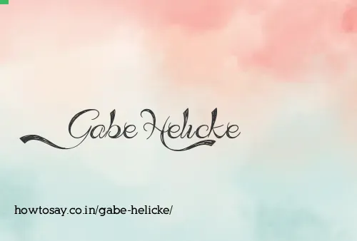 Gabe Helicke
