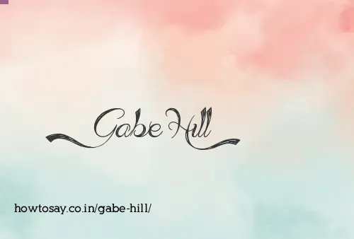 Gabe Hill