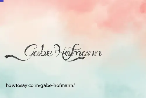 Gabe Hofmann