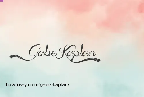 Gabe Kaplan