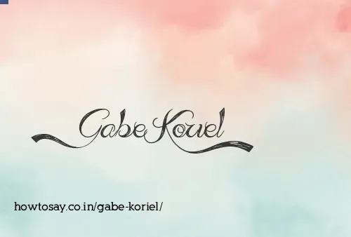 Gabe Koriel