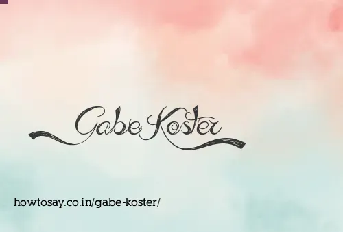Gabe Koster