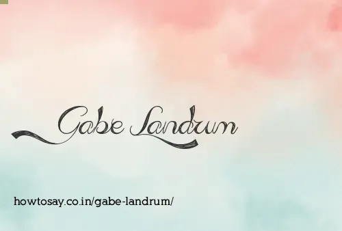 Gabe Landrum