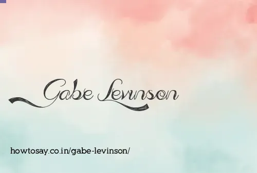 Gabe Levinson