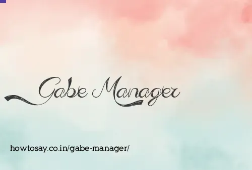 Gabe Manager