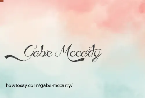 Gabe Mccarty