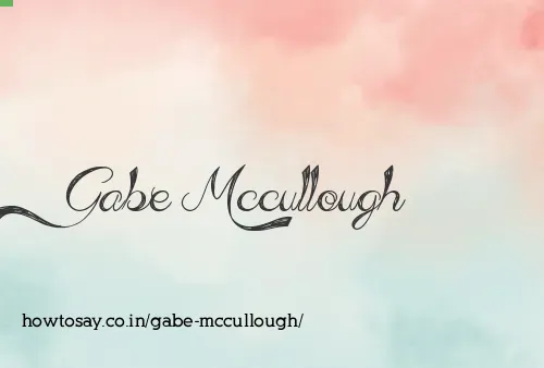 Gabe Mccullough