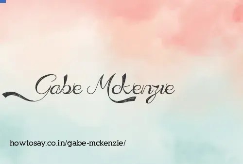 Gabe Mckenzie