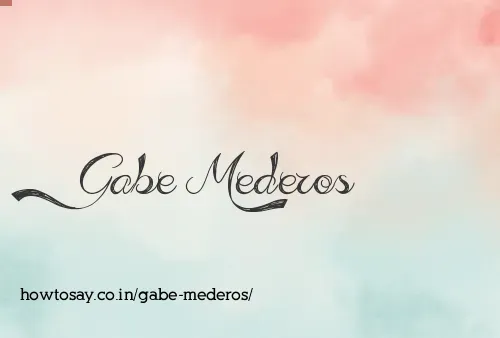 Gabe Mederos