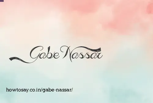 Gabe Nassar