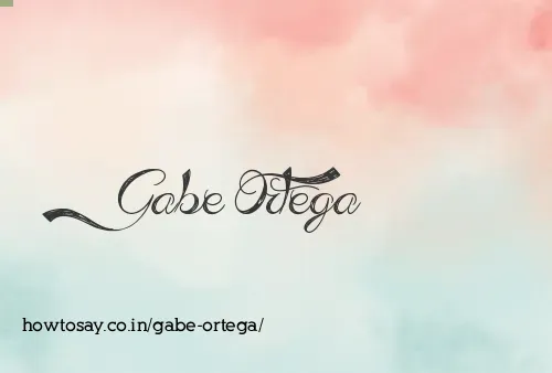 Gabe Ortega