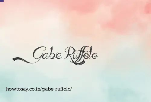 Gabe Ruffolo