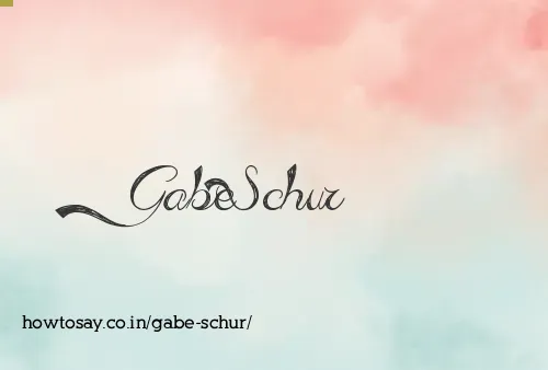 Gabe Schur
