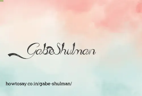 Gabe Shulman