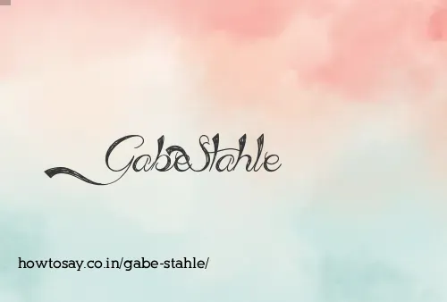 Gabe Stahle