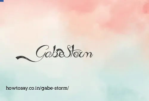 Gabe Storm