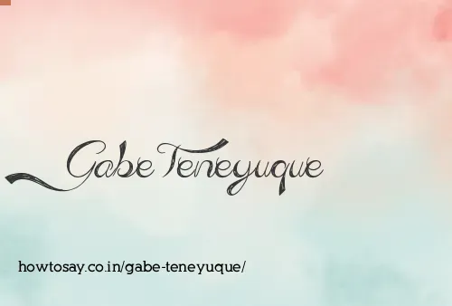 Gabe Teneyuque