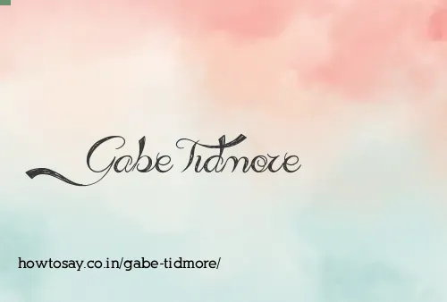Gabe Tidmore