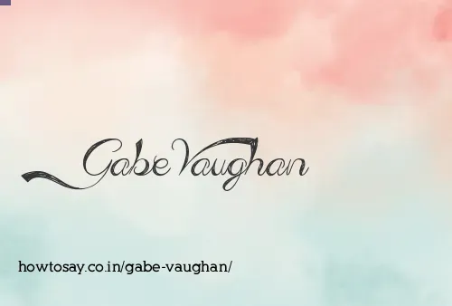 Gabe Vaughan